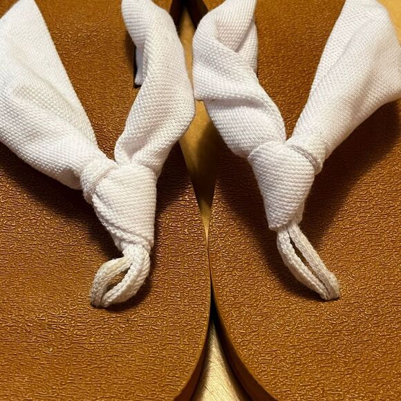 White Flip Flops - Picture 3 of 10